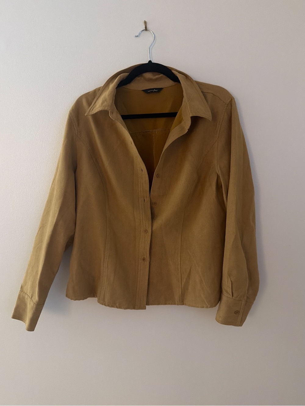 Women's Tan Button-Front Jacket